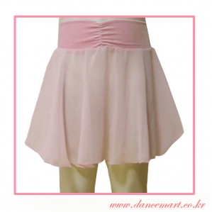 허리벨벳 아동 쉬폰치마 5부 15인치 (허리: 밴드형)